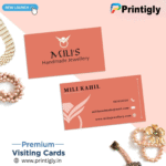 Texture Linen White Visiting Cards