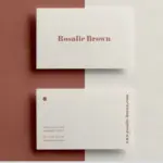 Texture Linen White Visiting Cards