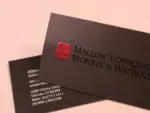 Texture Linen White Visiting Cards