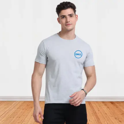 Polo Round Neck T-Shirts 180 GSM (Grey Melange)