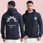 Customized Hoodies Printing in Navy Blue