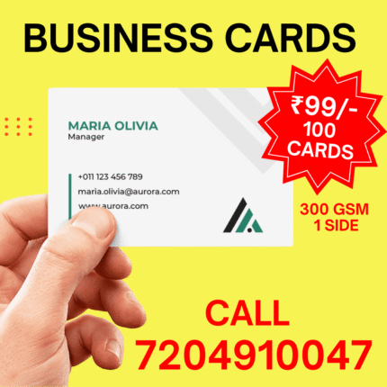 Business cards start at just ₹99 for 100 custom cards