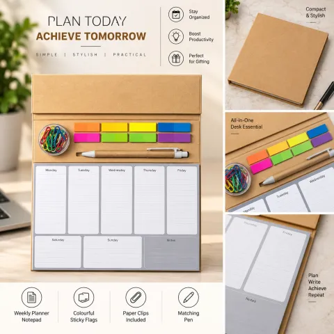 Notebook (PIX+108+ORG Weekly Organiser)