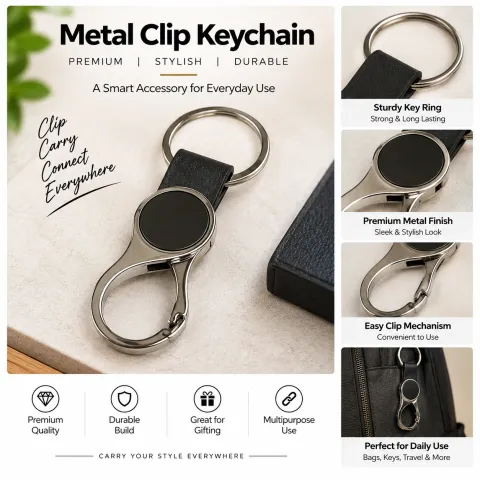 Metal Keychain (KC-1003 BLACK)