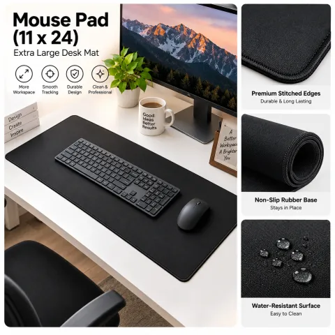 Mouse Pad (11x24 Desk Mat)