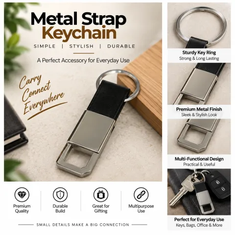 Metal Keychain (KC-1009 BLACK)