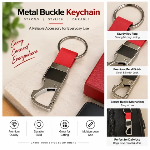 Metal Keychain (KC-1004 RED)