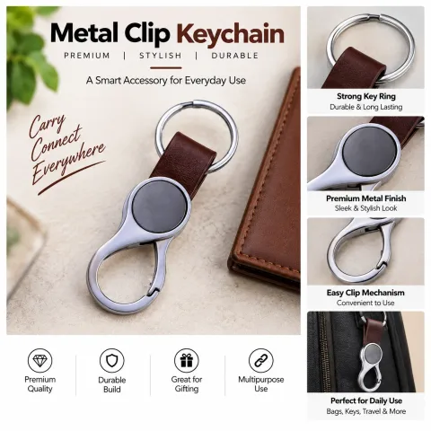 Metal Keychain (KC-1003 BROWN)