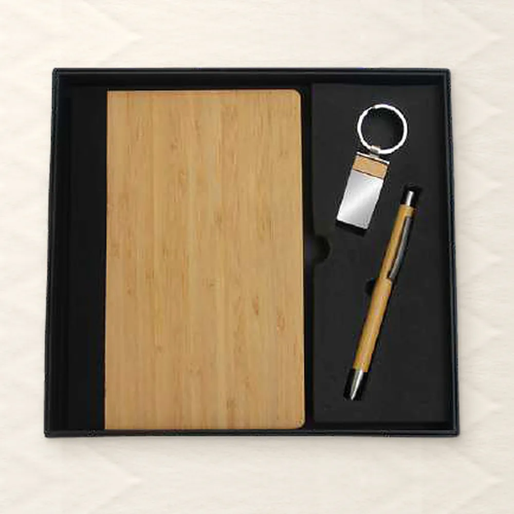 Corporate Gift Set — 3-piece, Bamboo (PIX-CS-3114)