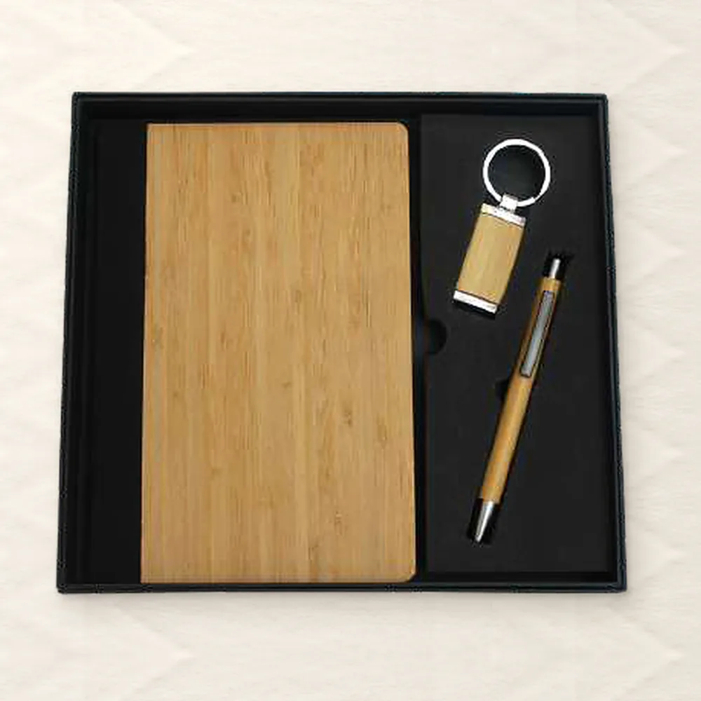 Corporate Gift Set — 3-piece, Bamboo (PIX-CS-3115)