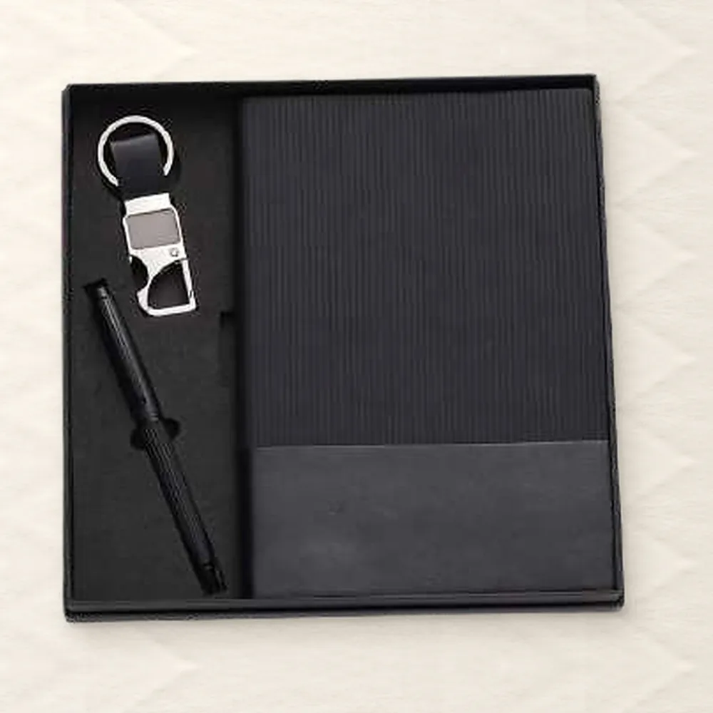 Corporate Gift Set — 3-piece, Black (PIX-CS-3122)