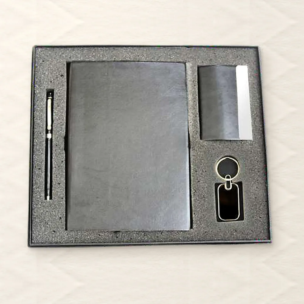 Corporate Gift Set — 4-piece, Black (PIX-CS-4101)