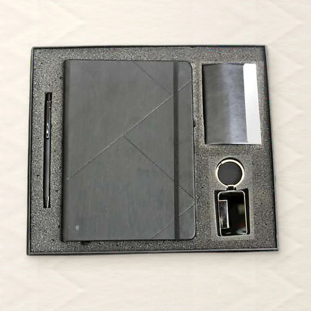 Corporate Gift Set — 4-piece, Black (PIX-CS-4104)