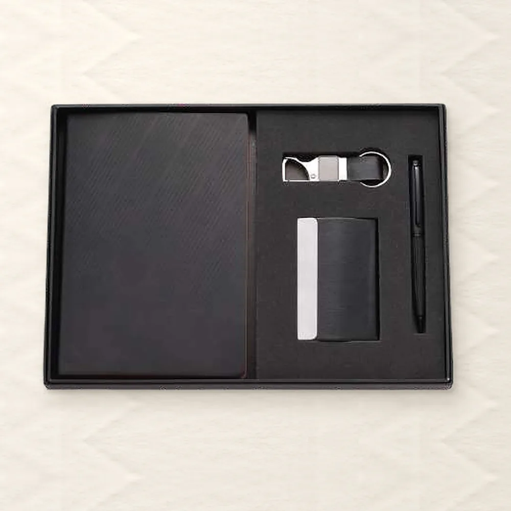 Corporate Gift Set — 4-piece, Black (PIX-CS-4125)