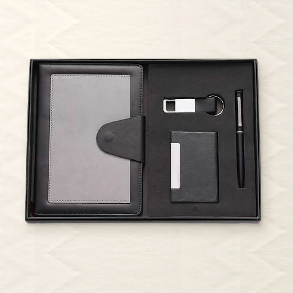 Corporate Gift Set — 4-piece, Black (PIX-CS-4126)