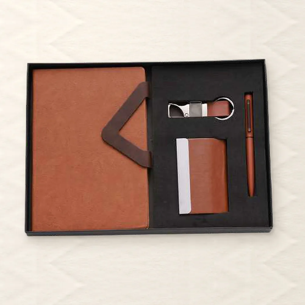 Corporate Gift Set — 4-piece, Tan (PIX-CS-4133)