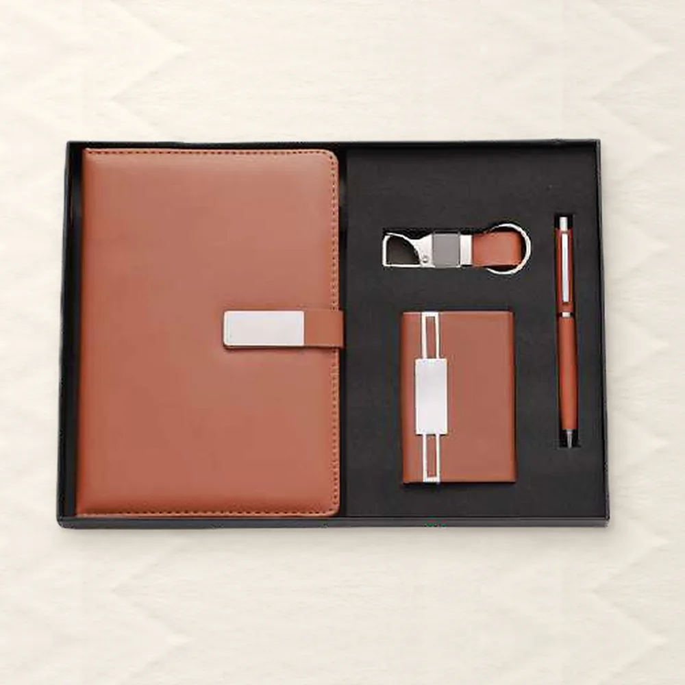 Corporate Gift Set — 4-piece, Tan (PIX-CS-4134)