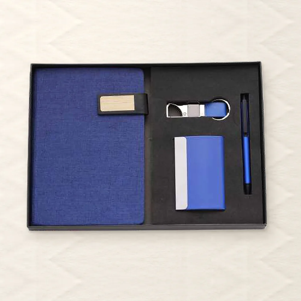 Corporate Gift Set — 4-piece, Blue (PIX-CS-4138)