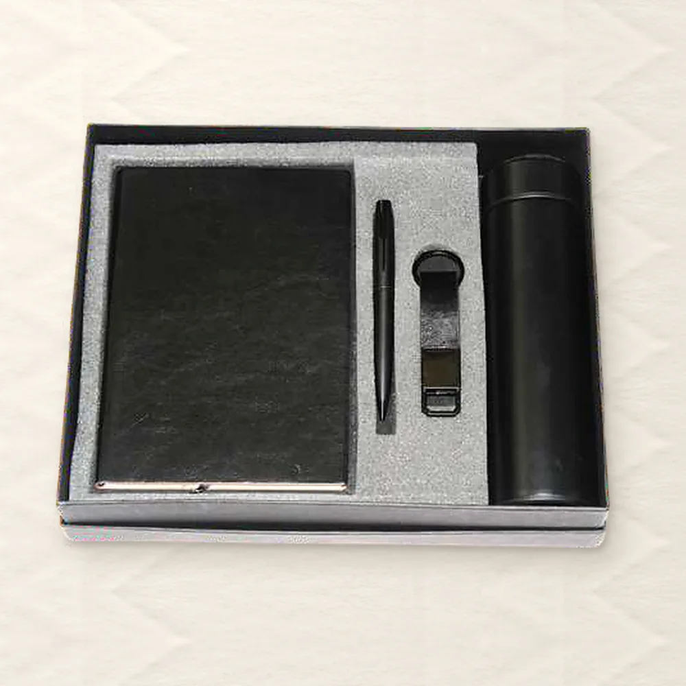 Corporate Gift Set — 4-piece Premium, Black (PIX-CS-4201)