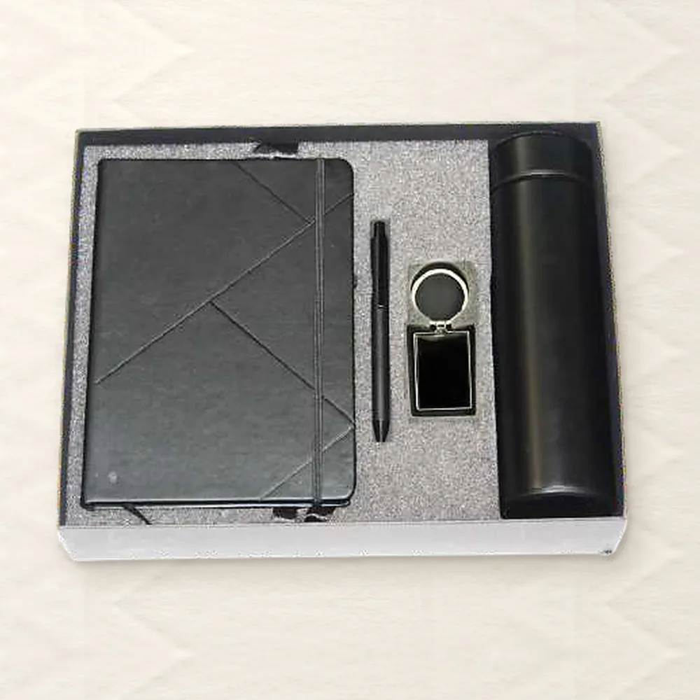 Corporate Gift Set — 4-piece Premium, Black (PIX-CS-4204)