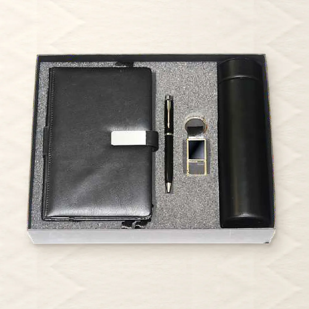 Corporate Gift Set — 4-piece Premium, Black (PIX-CS-4205)