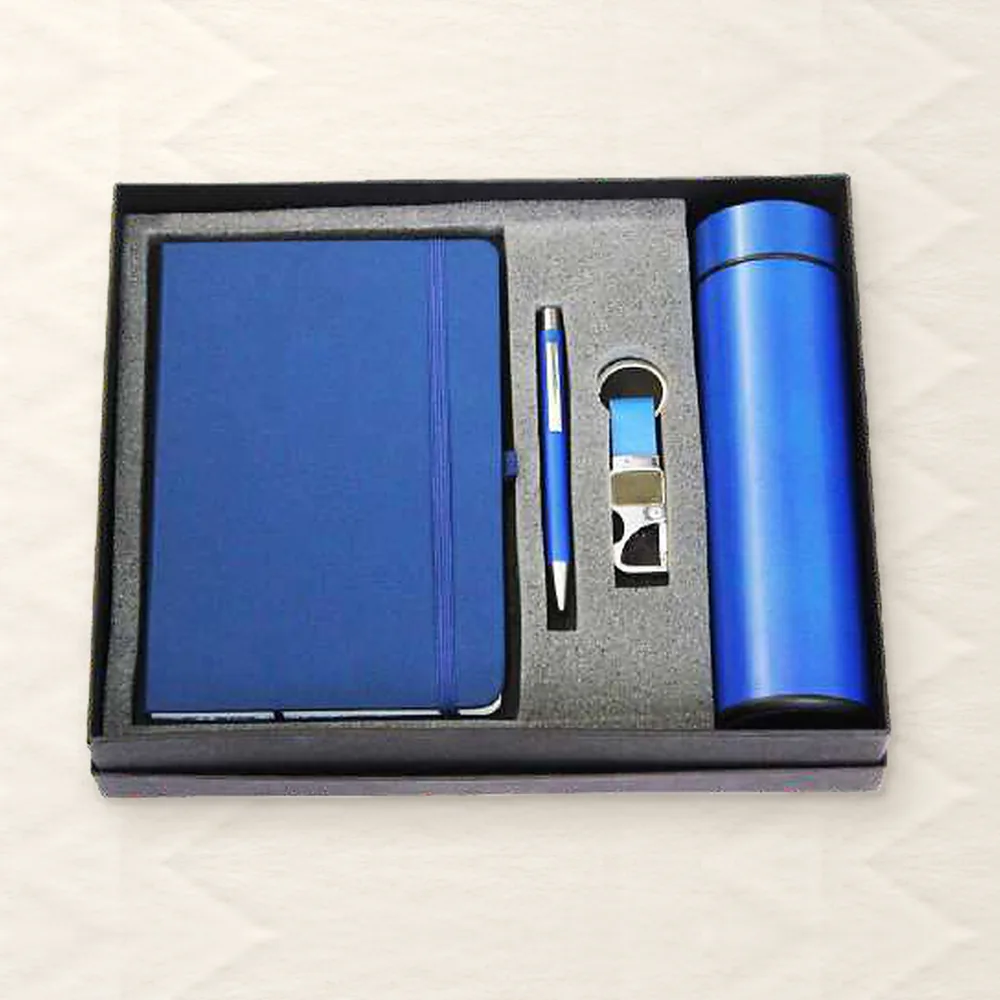 Corporate Gift Set — 4-piece Premium, Blue (PIX-CS-4208)