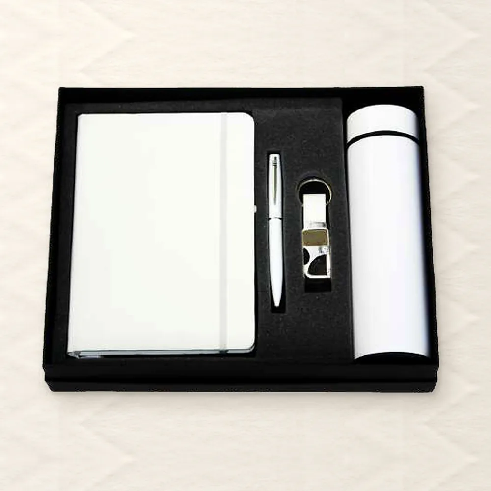 Corporate Gift Set — 4-piece Premium, White (PIX-CS-4212)