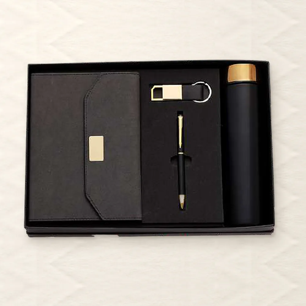 Corporate Gift Set — 4-piece Premium, Black Gold (PIX-CS-4219)