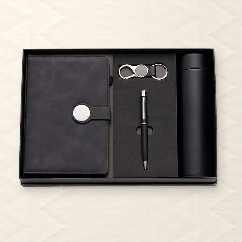 Corporate Gift Set — 4-piece Premium, Black (PIX-CS-4221)