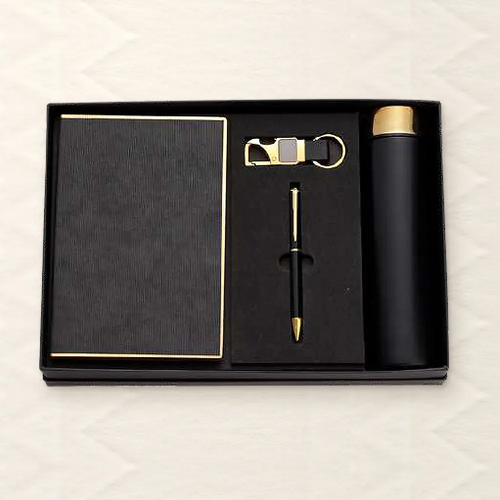 Corporate Gift Set — 4-piece Premium, Black Gold (PIX-CS-4224)