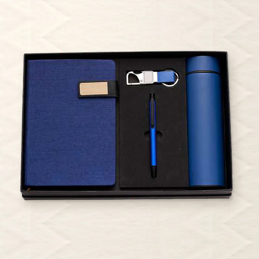 Corporate Gift Set — 4-piece Premium, Blue (PIX-CS-4228)