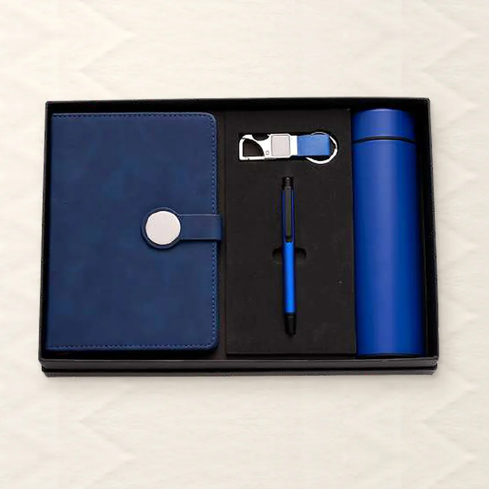 Corporate Gift Set — 4-piece Premium, Blue (PIX-CS-4229)