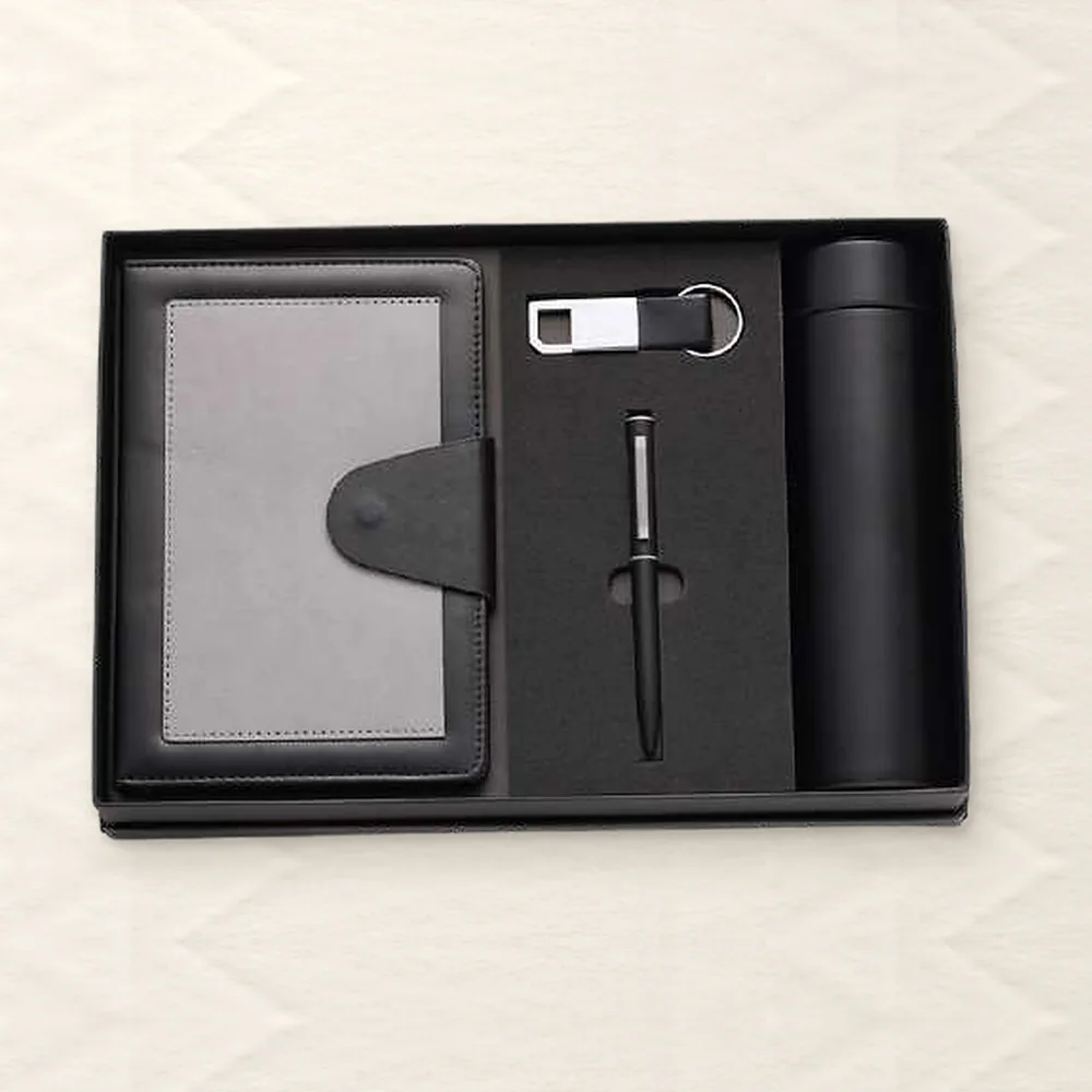 Corporate Gift Set — 4-piece Premium, Black (PIX-CS-4232)
