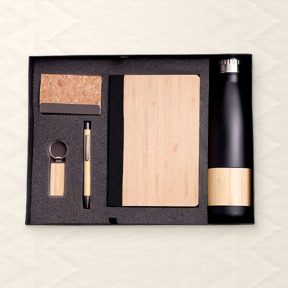 Corporate Gift Set — 5-piece, Bamboo (PIX-CS-5114)