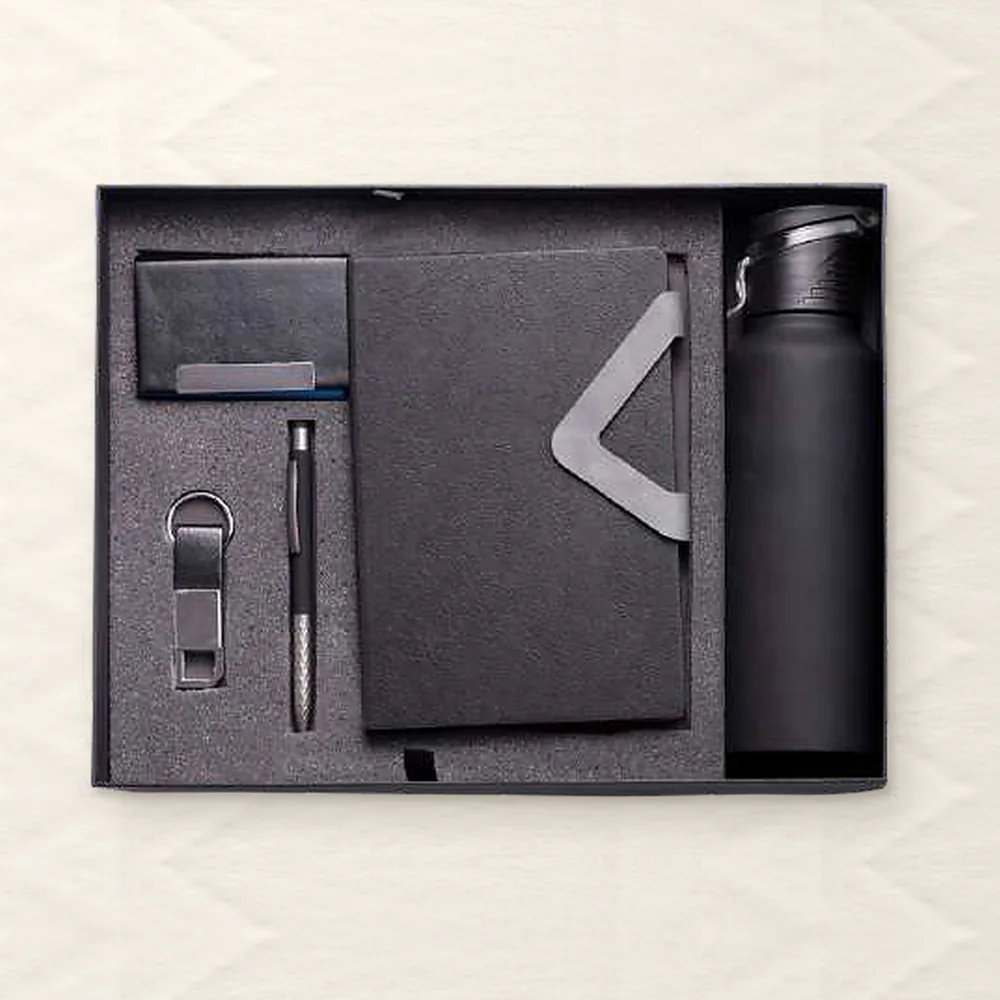 Corporate Gift Set — 5-piece, Black (PIX-CS-5116)