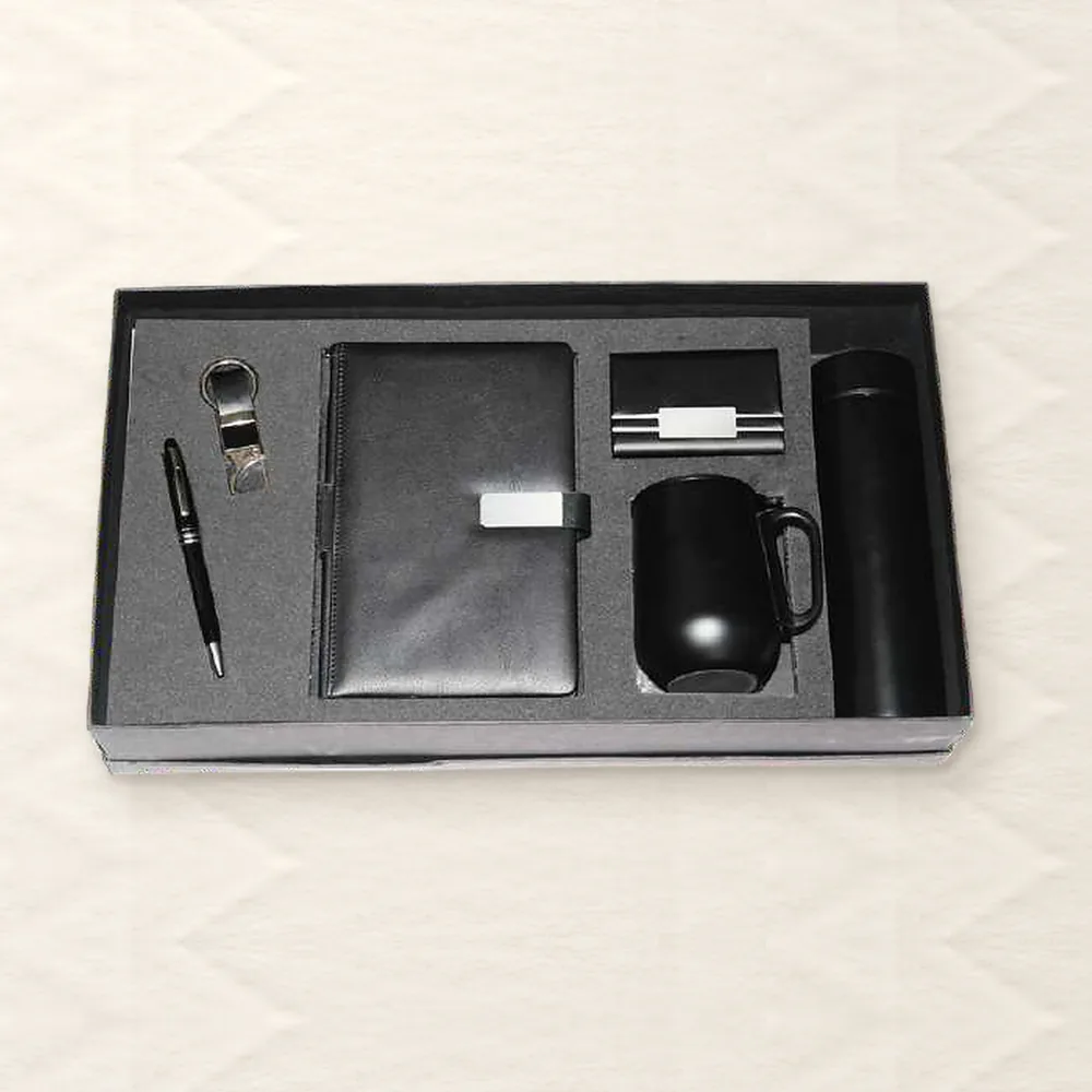 Corporate Gift Set — 6-piece Premium, Black (PIX-CS-6101)