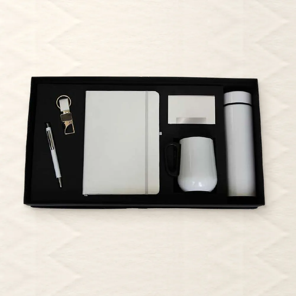 Corporate Gift Set — 6-piece Premium, White (PIX-CS-6105)
