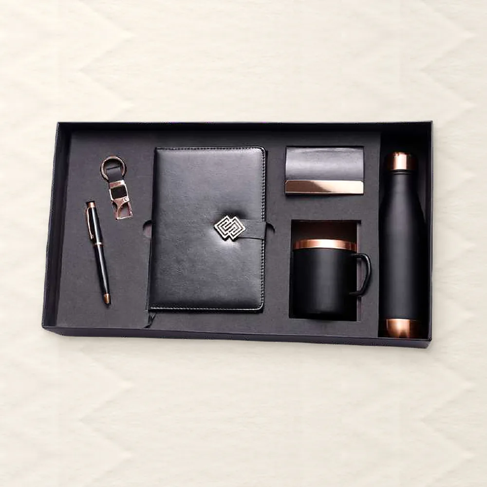 Corporate Gift Set — 6-piece Premium, Black Rose (PIX-CS-6112)