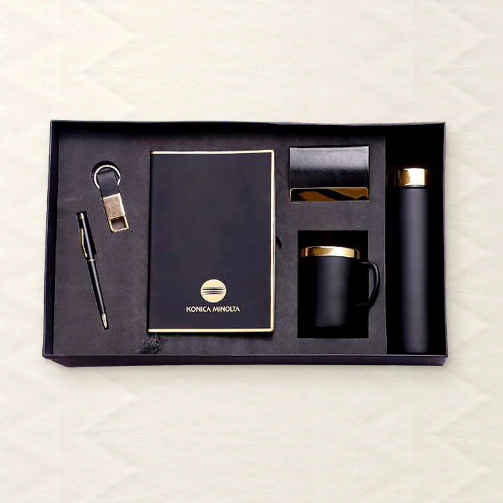Corporate Gift Set — 6-piece Premium, Black Gold (PIX-CS-6113)