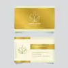 Gold Metallic Visiting Cards