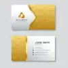 Gold Metallic Visiting Cards