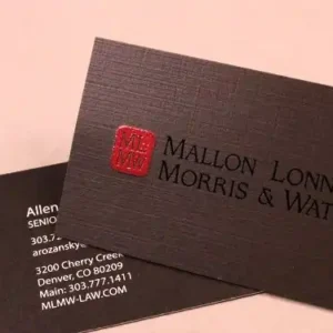 Texture Linen White Visiting Cards