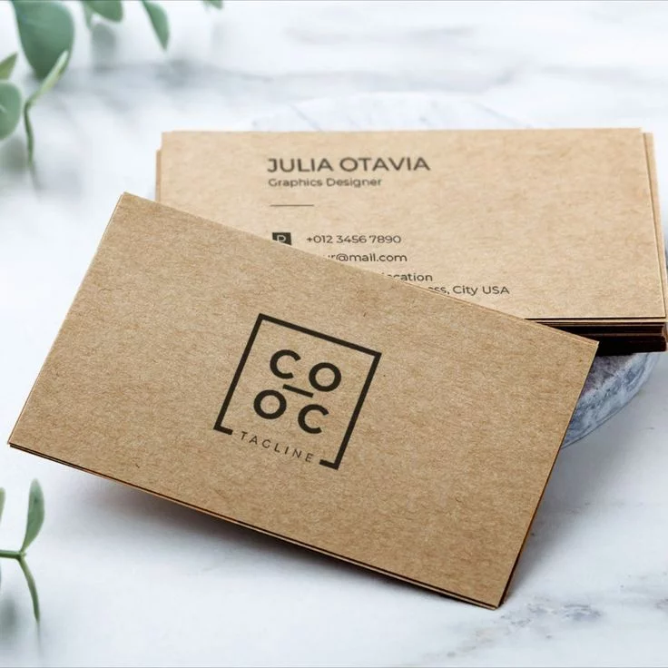 Kraft Paper Business Cards