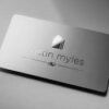 Silver Metallic Visiting Cards