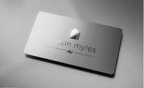 Silver Metallic Visiting Cards