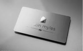 Silver Metallic Visiting Cards view 3