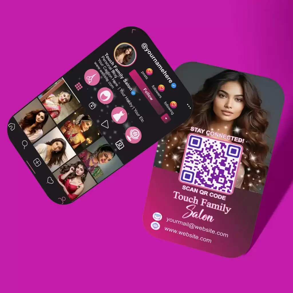 Instagram visiting card