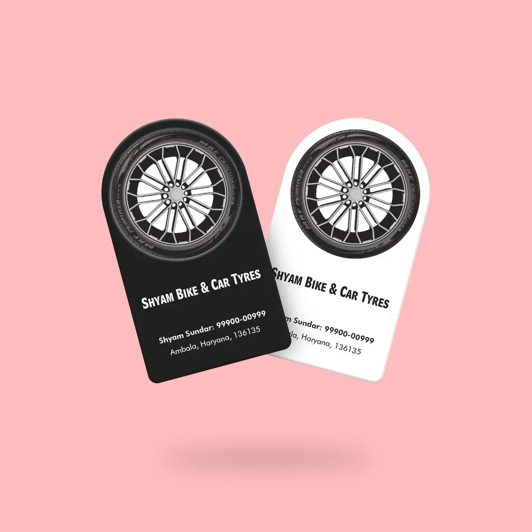 U Shape Business Cards