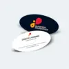 Oval visiting cards die-cut custom shape Bangalore