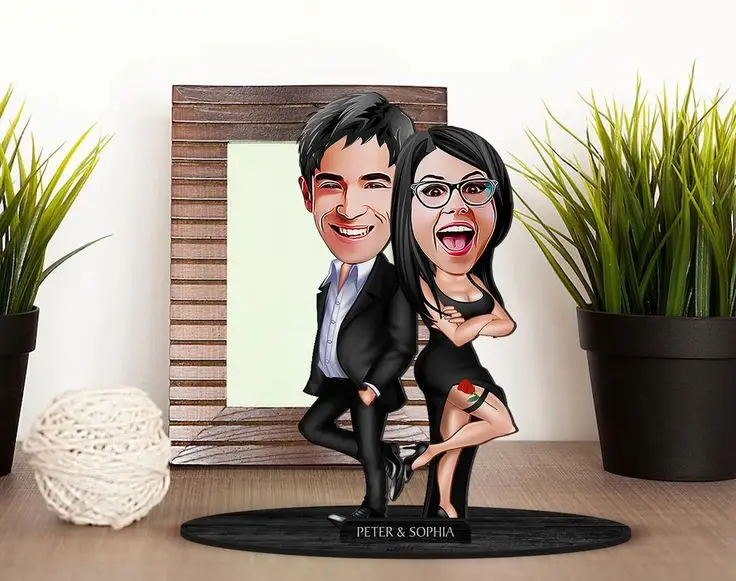Personalized Love Story Caricature